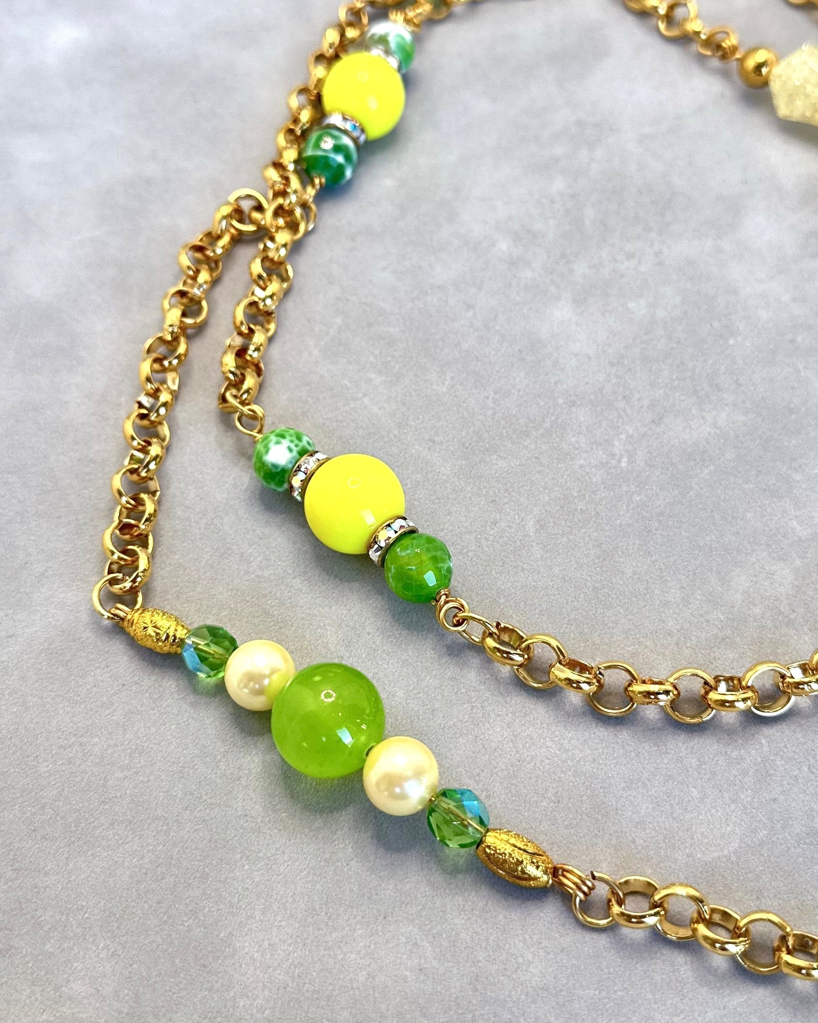 Citrus Bead Chain Necklace