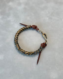 Bronze Rattlesnake Vertebrae Leather Bracelet