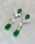 Emerald & Crystal Earrings