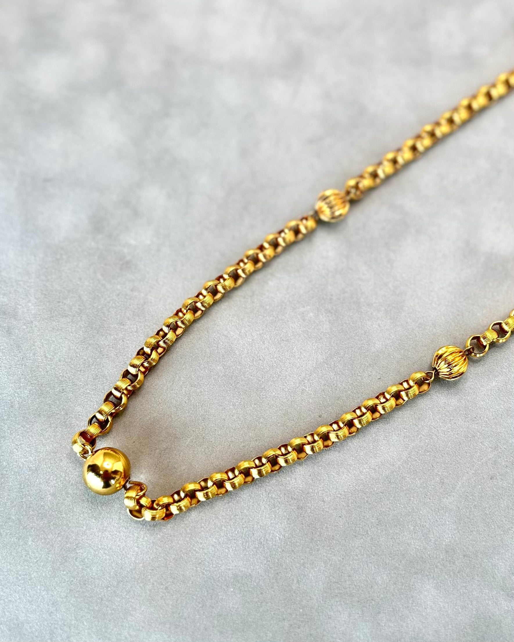 Engraved Gold Chain