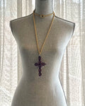 Amethyst Cross on Chain