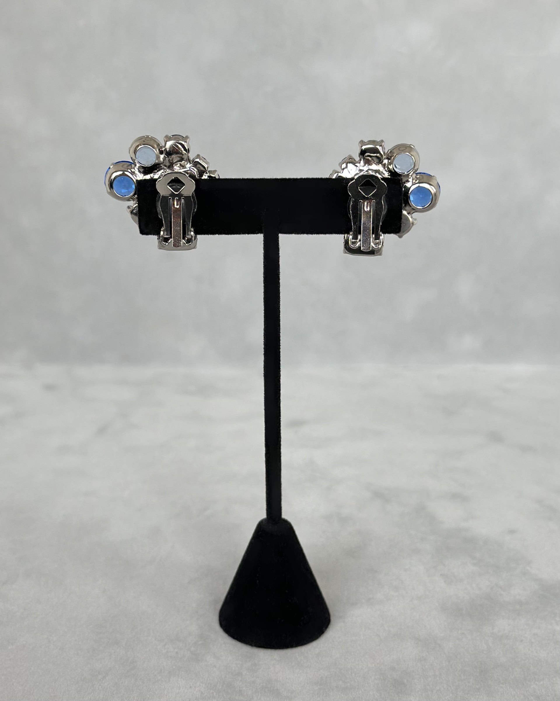 Sapphire Button Earrings