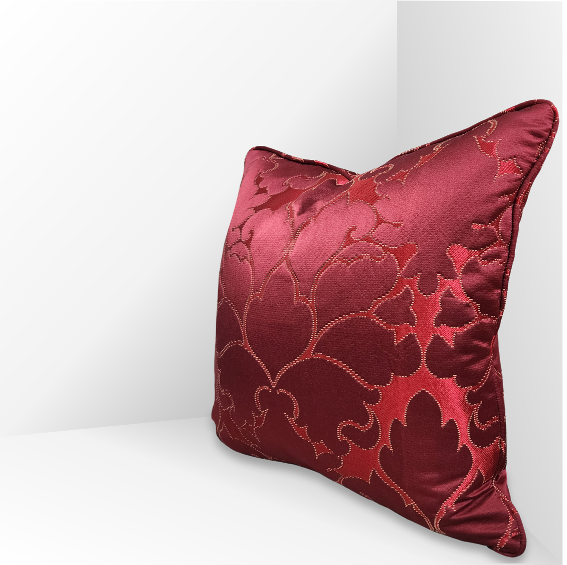 Scarlet Damask Cushion