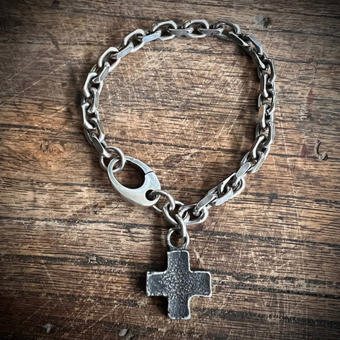 Everyday Sterling Silver Cross Bracelet